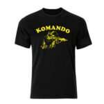 Komando Baskılı Pamuklu Tişört