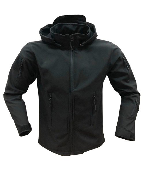 AS-AG-02 Siyah Taktik Softshell Mont - Görsel 1
