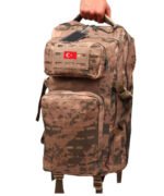 Jandarma Kamuflaj 45lt Lazer kesim outdoor Sırt Çantası