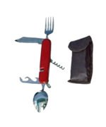 Büyük Katlanabilir Kumanya Bıçağı Çatal-Bıçak-Kaşık Set - Görsel 2