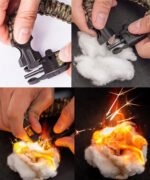 Survival Kamp Bilekliği (Pusulalı, Düdüklü, Çakmak Taşlı Paracord Bileklik) - Görsel 2
