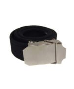 Gümüş Metal Tokalı Siyah Kemer - Görsel 2