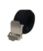 Gümüş Metal Tokalı Siyah Kemer - Görsel 4