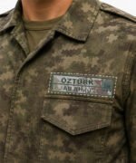 TSK Nakışlı İstihkam Cırtlı Yaka İsimliği