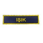 Jandarma Asayiş Nakışlı Lacivert Yaka İsimliği