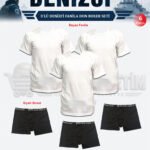 3’lü Denizci Fanila Boxer Temel Seti