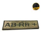 ⚓ Denizci Nakışlı AB Rh + Kan Grubu Arması (10x4 cm) - Görsel 2