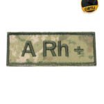 Askeri Kan Grubu Arması 10x4 cm Cırtlı
