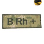 Askeri Cırtlı B Rh+ Kan Grubu Arması (10x4 cm)