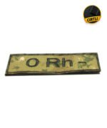 Askeri Cırtlı Kan Grubu Arması (10x4 cm) - Görsel 2