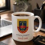 Jandarma Logolu İsimli Kişiye Özel Seramik Kupa