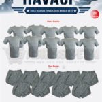 10'lu Havacı Don Boxer Fanila Seti