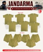 6'lı Jandarma Temel Fanila Don Boxer Seti