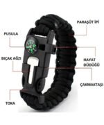 Haki Pusulalı Yaşam Bilekliği - Görsel 2