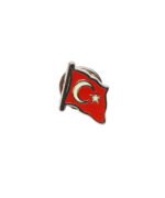 Dalgalı Türk Bayrağı Yaka Rozeti - Görsel 2