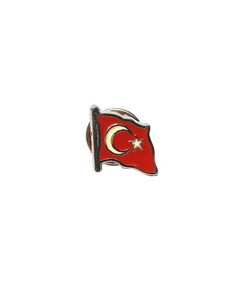 AS-RZT-03 Dalgalı Türk Bayrağı Yaka Rozeti - Görsel 1